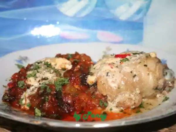 Rețetă Pui cu sos gorgonzola