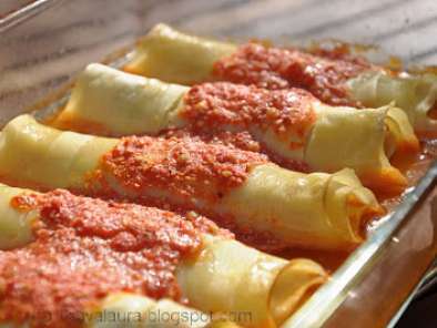 Rețetă Rulade din foi de lasagne cu mortadella si mozzarella