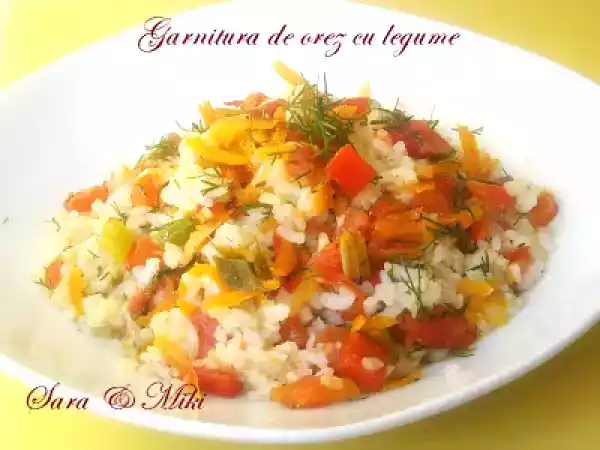 Rețetă Garnitura de orez cu legume