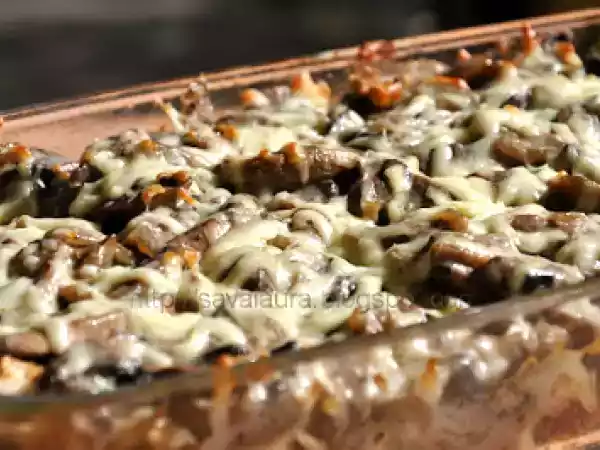 Rețetă Ciuperci gratinate cu cascaval