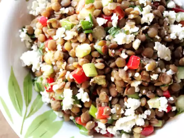 Rețetă Salata de linte cu feta