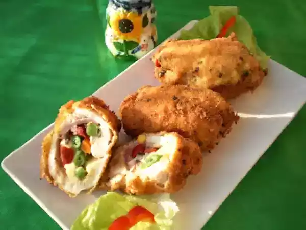 Rețetă Rulouri de pui cu legume