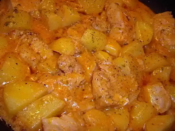 Rețetă Baccalà con le patate/peste cod cu cartofi