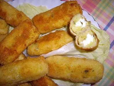 Crochete de cartofi umplute/crocchette di patate farcite