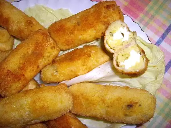 Rețetă Crochete de cartofi umplute/crocchette di patate farcite