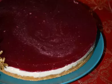 Rețetă Cheesecake cu gelatina de rodii