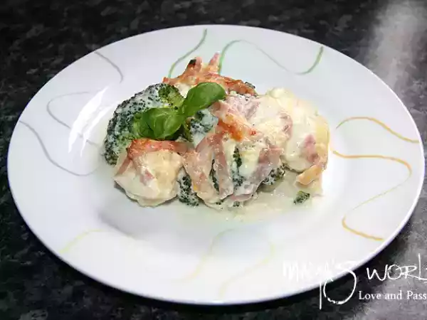 Rețetă Gratin de broccoli si conopida