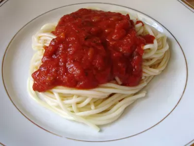 Rețetă Spaghetti cu sos de rosii