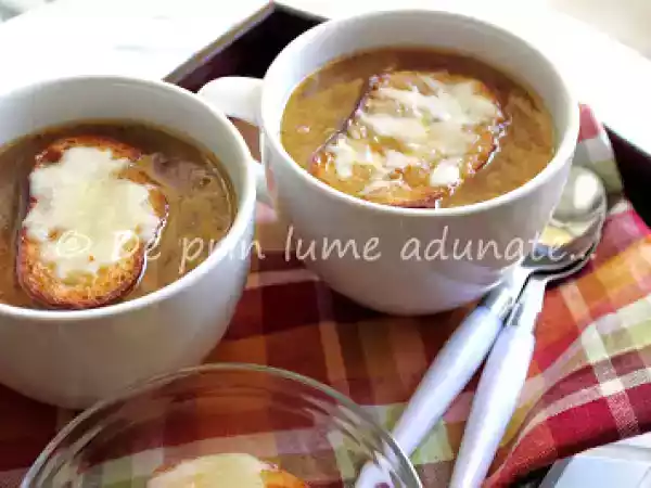 Rețetă Supa frantuzeasca de ceapa/ french onion soup