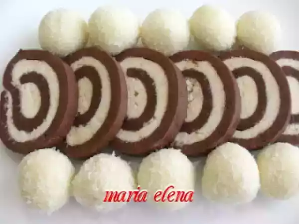Rețetă Rulada de biscuiti cu nuca de cocos