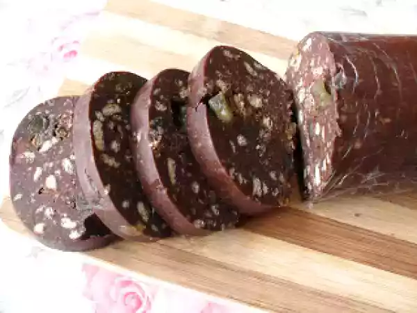 Rețetă Salam de biscuiti, reteta de post