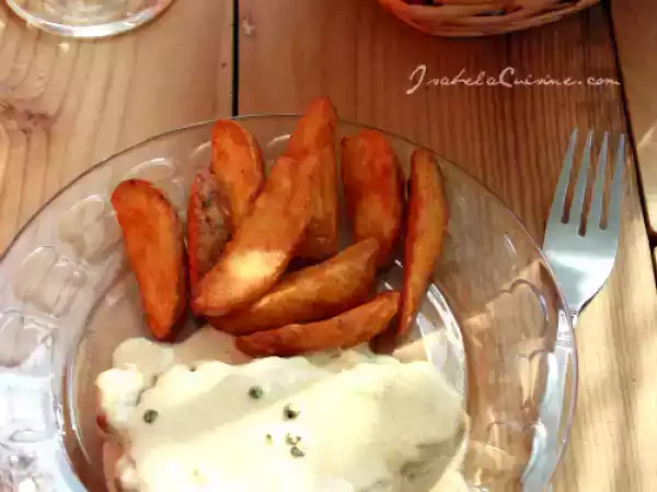 Rețetă Cotlet de porc in sos de piper verde