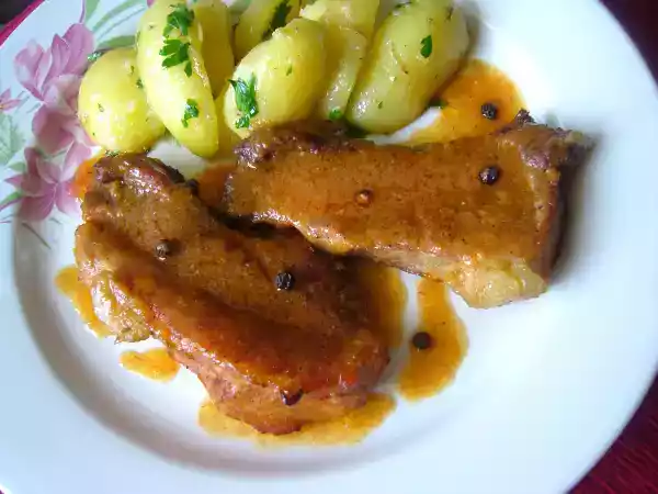 Rețetă Costita de porc in sos de legume