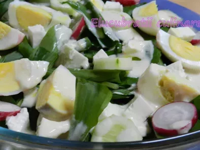 Rețetă Salată de leurdă cu ouă