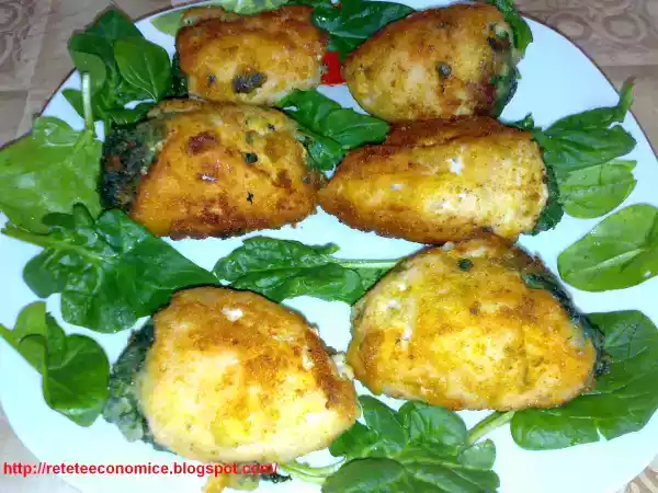 Rețetă Cordon-bleu cu spanac si cascaval