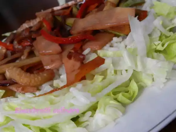 Rețetă Salată de orez cu bambus