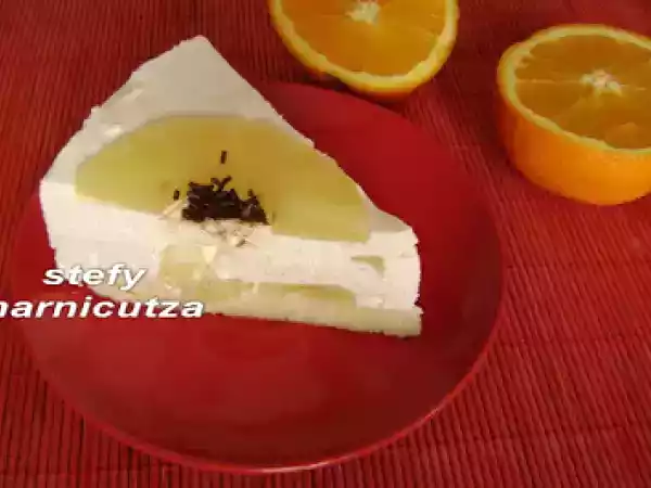 Rețetă Tort cu mousse de iaurt si ananas