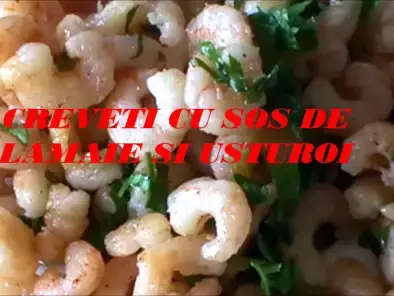 Rețetă Creveti cu sos de lamaie si usturoi (reteta video)