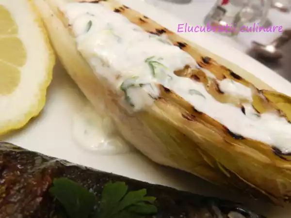 Rețetă Andive la grătar cu sos de iaurt