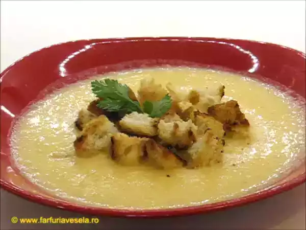 Rețetă Cremă de legume cu crutoane (reteta video)