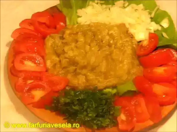 Rețetă Salata de vinete cu rosii si ceapa (reteta video)