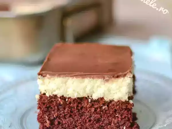 Rețetă Prăjitură bounty (rețetă video) || dulcinele. ro