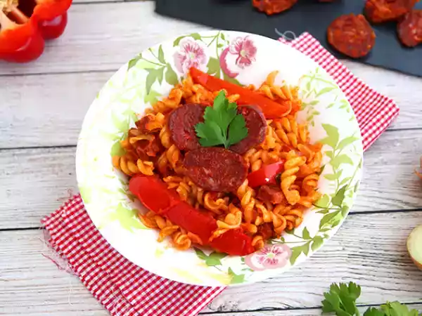 Rețetă Paste cu chorizo ​​​​