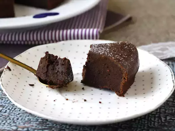 Rețetă Fondant de ciocolată cu proteine: rețeta cu zer, ușor de preparat