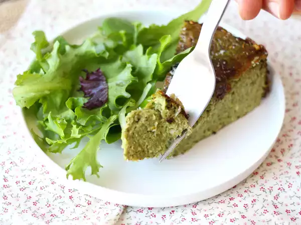 Rețetă Quiche fără aluat cu spanac și gouda