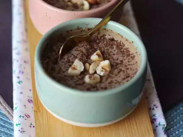 Rețetă Spumă de cafea cu tofu mătăsos: 3 ingrediente, fără ouă și fără smântână