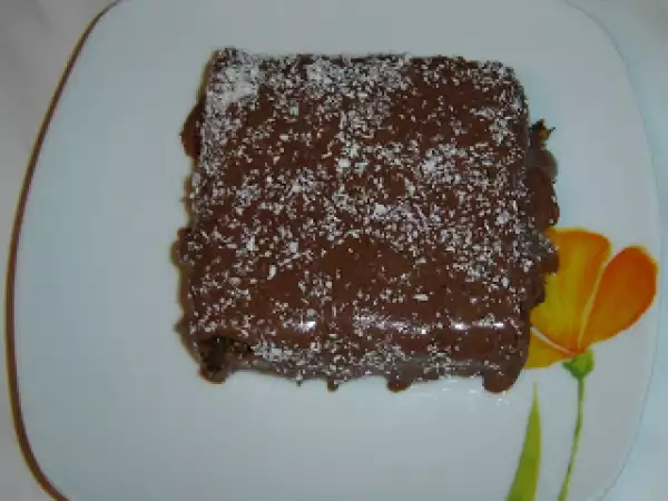 Rețetă Prăjitură cu nucă și cremă de cacao