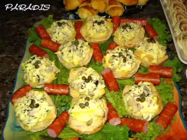 Rețetă Aperitiv dana (salata de oua cu ciuperci)