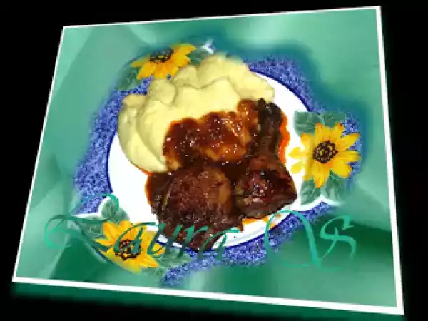 Rețetă Pui/gaina cu sos de usturoi si smintina /hähnchen in knoblauch-rahmsauce