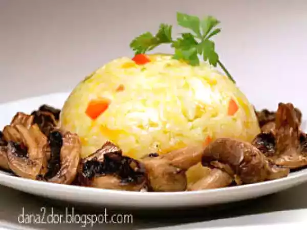 Rețetă Orez cu legume si ciuperci coapte