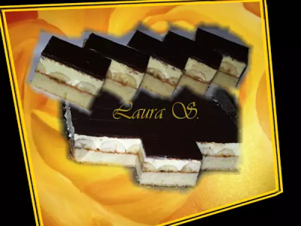 Rețetă Prăjitură cu cremă de vanilie și banane