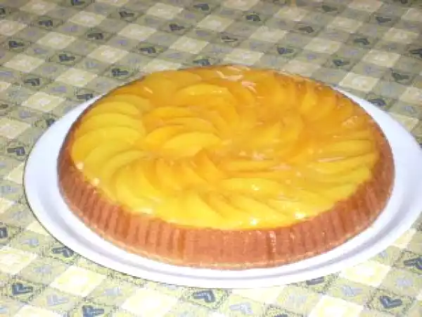 Rețetă Tarta cu compot de piersici