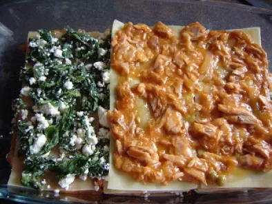 Rețetă Lasagna cu spanac si ton