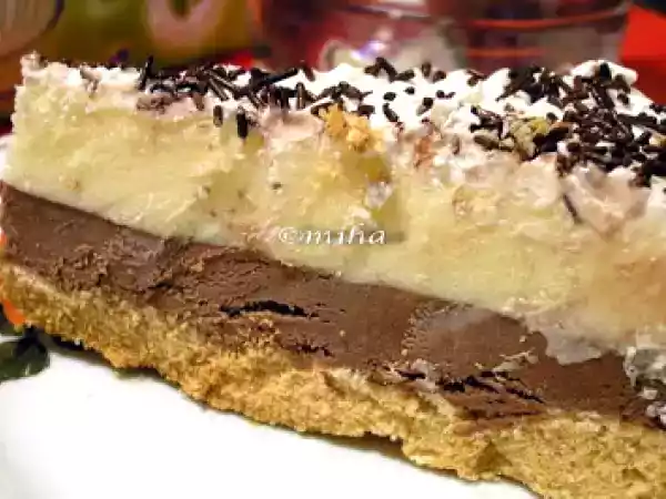 Rețetă Tort cu inghetata de cacao si menta