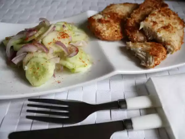 Rețetă Piept de pui cu fulgi de cocos