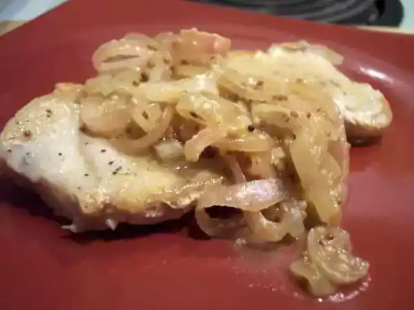 Rețetă Friptura de porc cu ceapa