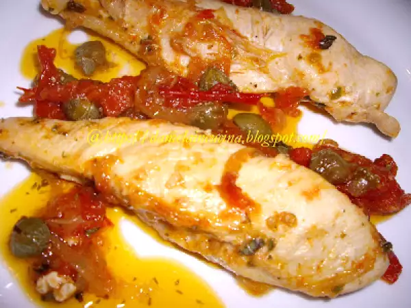 Rețetă Piept de pui alla pizzaiola/petto di pollo alla pizzaiola