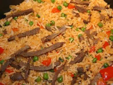 Rețetă Mancare ungureasca de carne cu orez- husos rizs