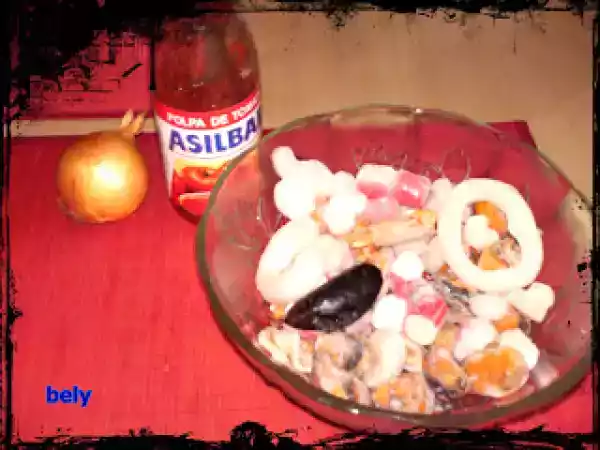 Rețetă Orez cu cocktail din fructe de mare(arroz de marisco)
