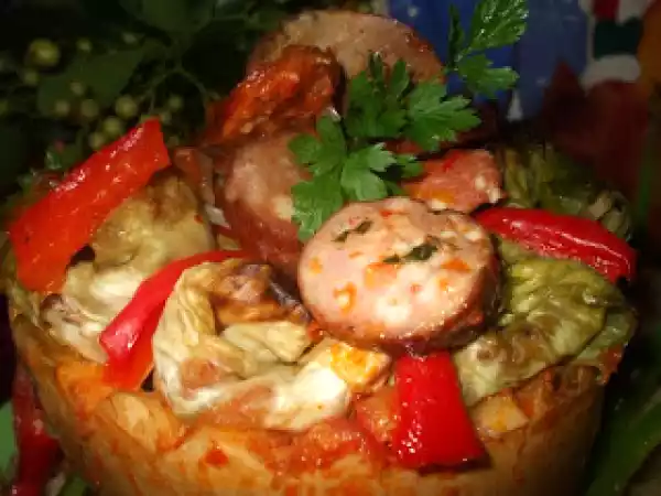 Rețetă Sarmale cu carne de porc si varza acra in dovleac