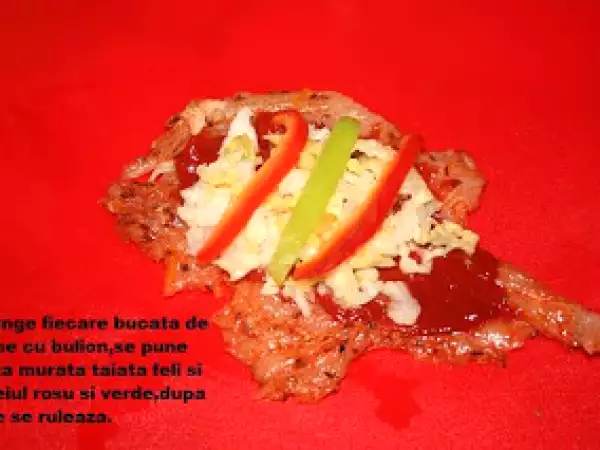 Rețetă Rulouri din piept de curcan