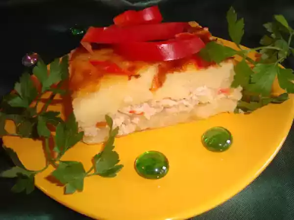 Rețetă Musaca de piure cu pui