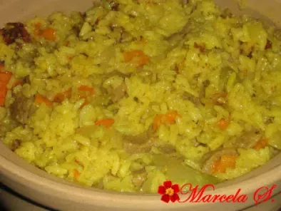 Rețetă Pilaf de orez cu legume si carne de vita