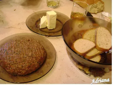 Biftec cu paine prajita si unt