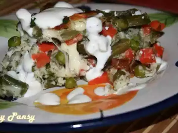 Rețetă Legume la cuptor cu mozzarella si marar