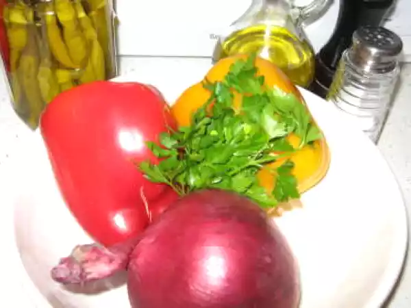 Rețetă Salata de ardei multicolora